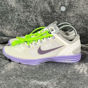 Nike Women's Lunar Hyper Workout XT Silver Purple Sz 8.5 Training